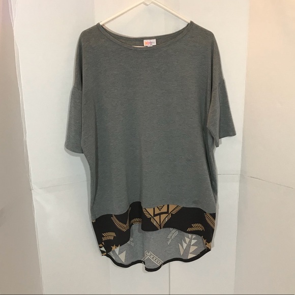 LuLaRoe Tops - EUC Lularoe Irma grey Tunic/Dress